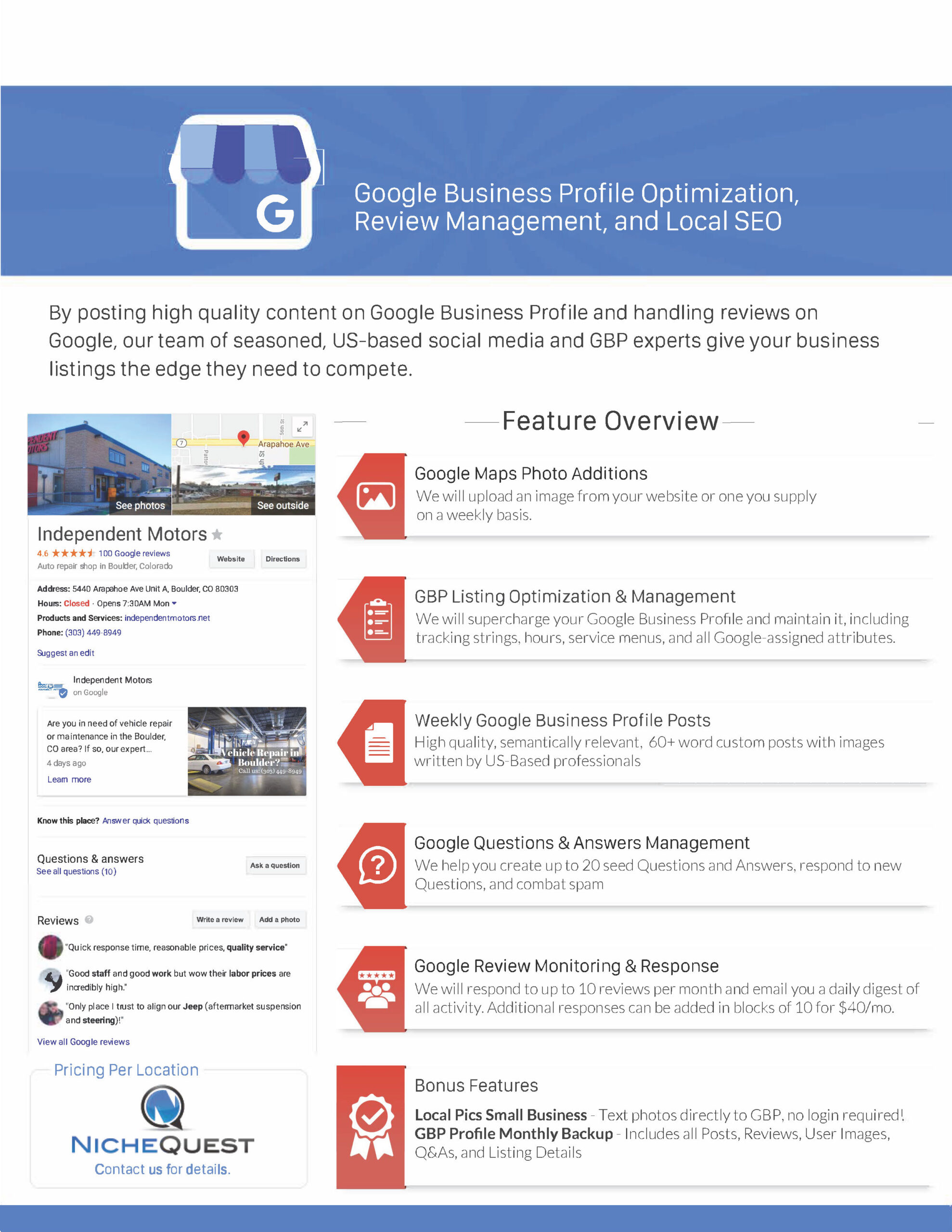 Google Business Profile Optimization Review Management and Local SEO NYC